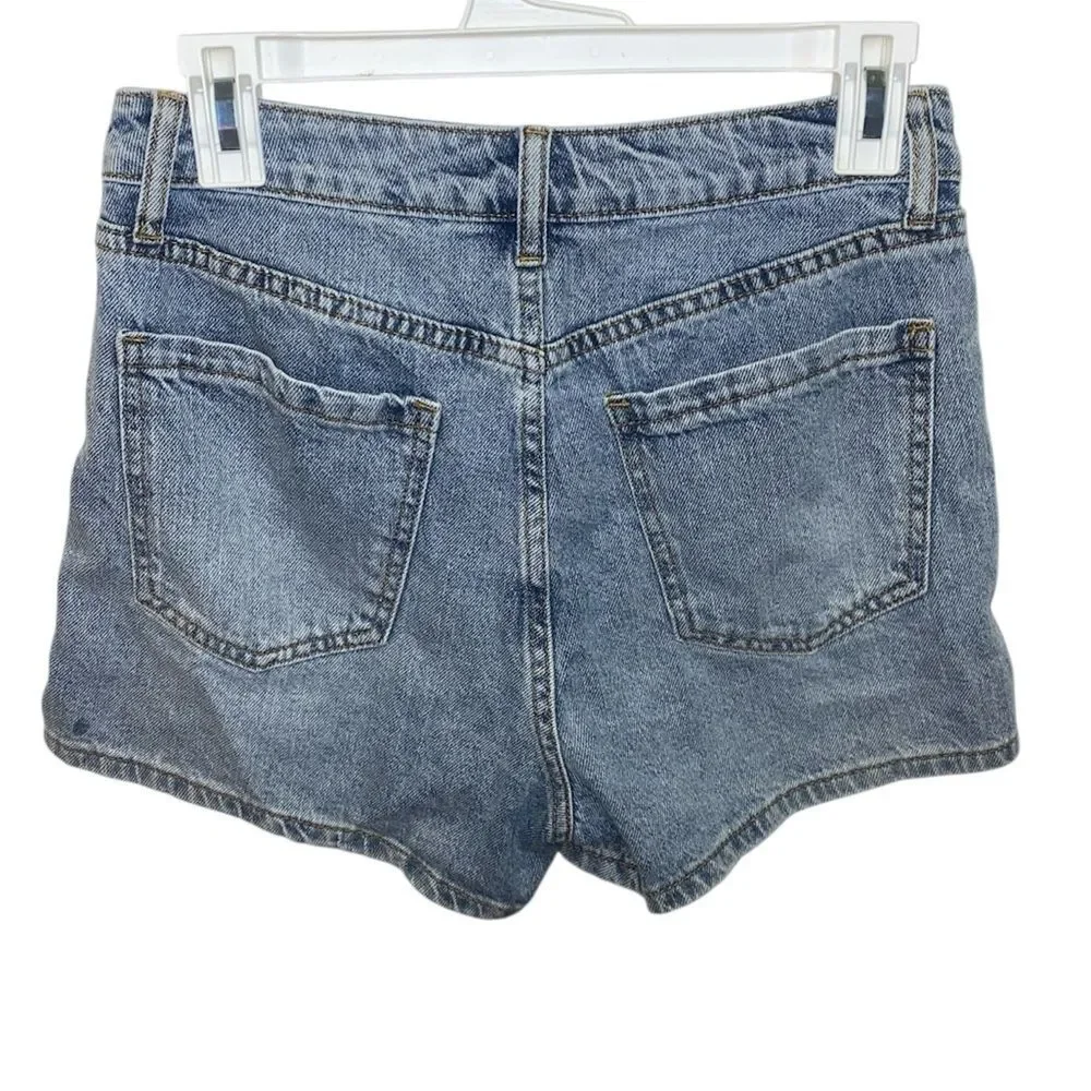 FOREVER 21 Women’s Rhinestone Cutout Denim Jeans